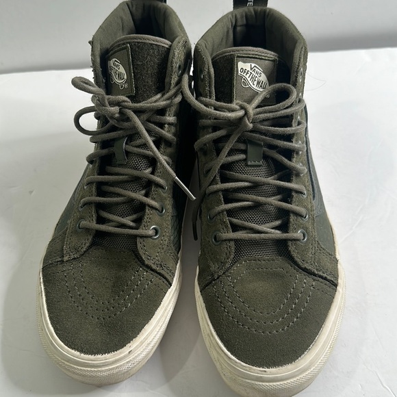 Vans off the wall olive green sneakers size 8 women 6.5 men - Picture 1 of 6